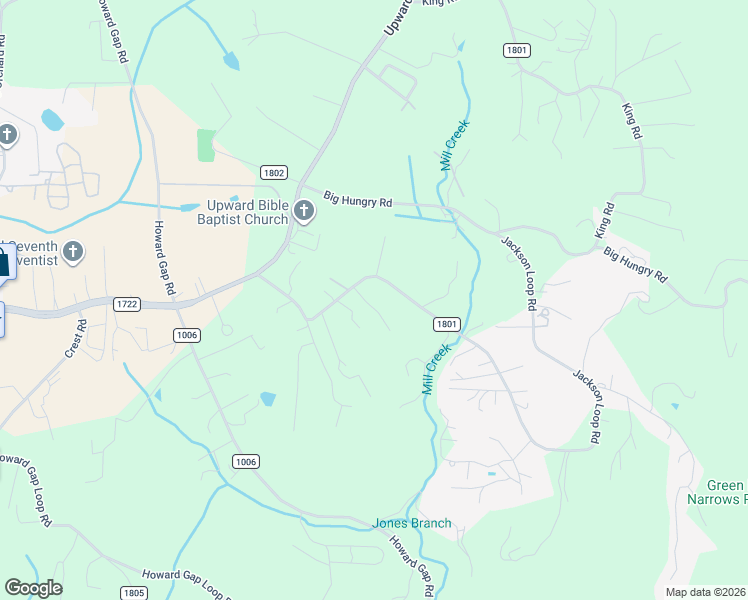 map of restaurants, bars, coffee shops, grocery stores, and more near 70 Peaceful Valley Lane in Flat Rock