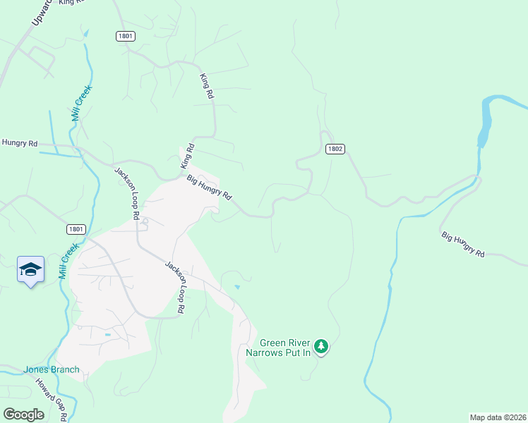 map of restaurants, bars, coffee shops, grocery stores, and more near 29 Terrapin Trail in Flat Rock