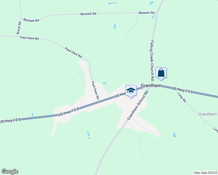 map of restaurants, bars, coffee shops, grocery stores, and more near 3520 U.S. 13 in Goldsboro