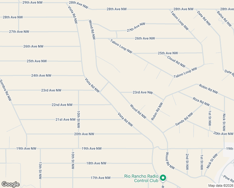 map of restaurants, bars, coffee shops, grocery stores, and more near 2201 Vista Road Northwest in Rio Rancho