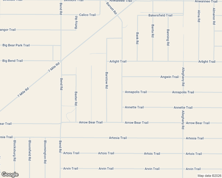 map of restaurants, bars, coffee shops, grocery stores, and more near Barstow Road in San Luis Obispo County
