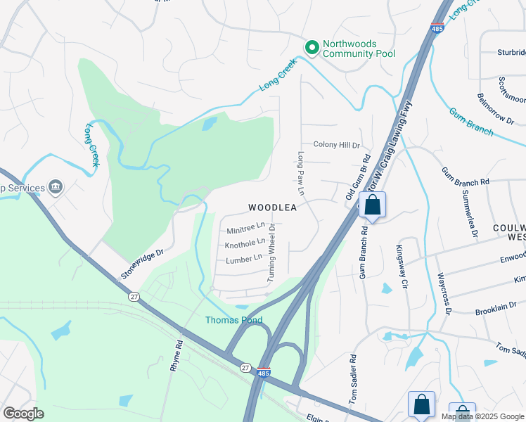 map of restaurants, bars, coffee shops, grocery stores, and more near 2213 Sonoma Valley Drive in Charlotte
