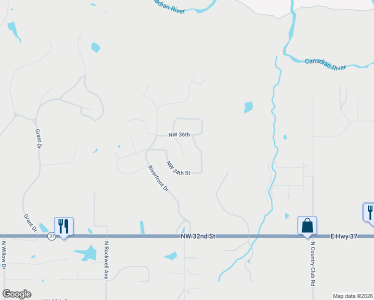 map of restaurants, bars, coffee shops, grocery stores, and more near 3514 Rivers Edge Court in Newcastle