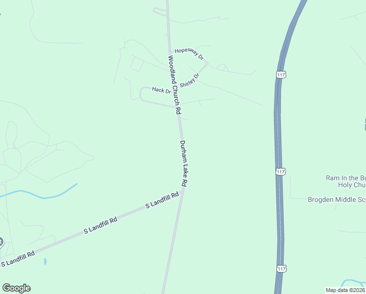 map of restaurants, bars, coffee shops, grocery stores, and more near 917 Durham Lake Road in Wayne County