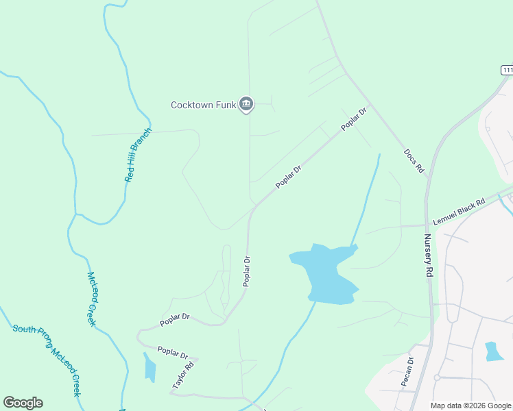 map of restaurants, bars, coffee shops, grocery stores, and more near 250 Poplar Drive in Spring Lake