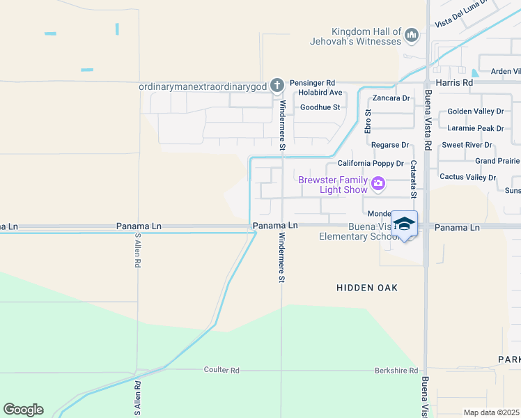 map of restaurants, bars, coffee shops, grocery stores, and more near 12200 Tiger Lily Court in Bakersfield