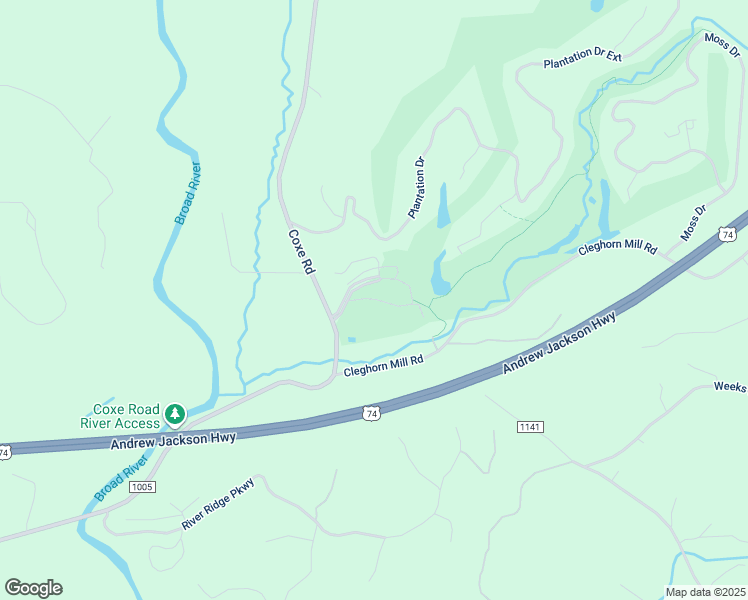 map of restaurants, bars, coffee shops, grocery stores, and more near 201 Kings Grant Road in Rutherfordton