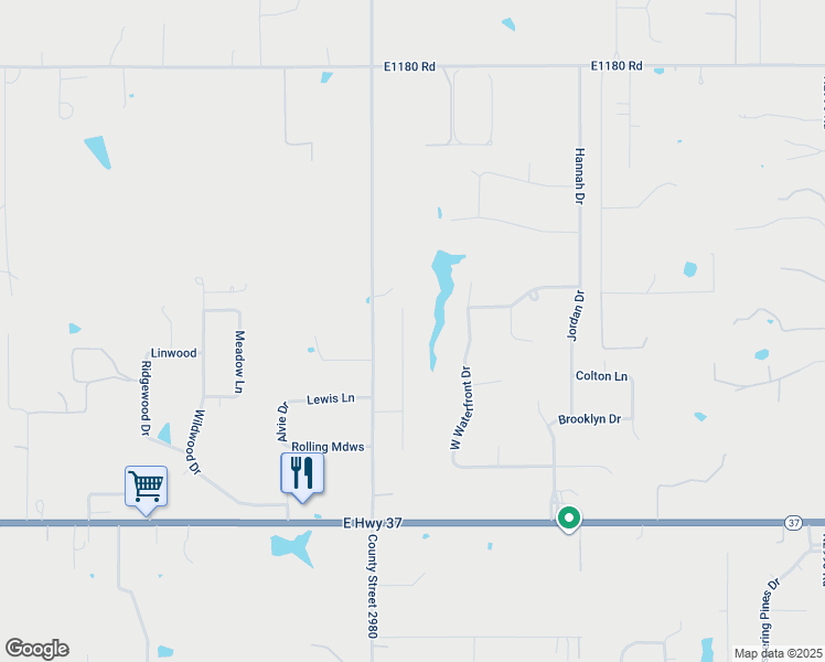 map of restaurants, bars, coffee shops, grocery stores, and more near 317 Heather Lane in Tuttle