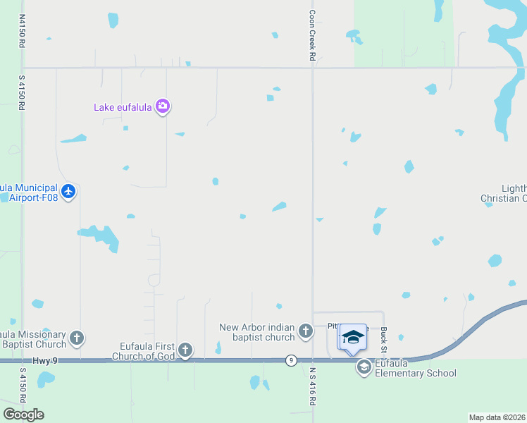 map of restaurants, bars, coffee shops, grocery stores, and more near in Eufaula