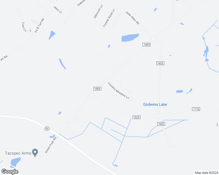 map of restaurants, bars, coffee shops, grocery stores, and more near 60 Country Meadow Lane in Dunn