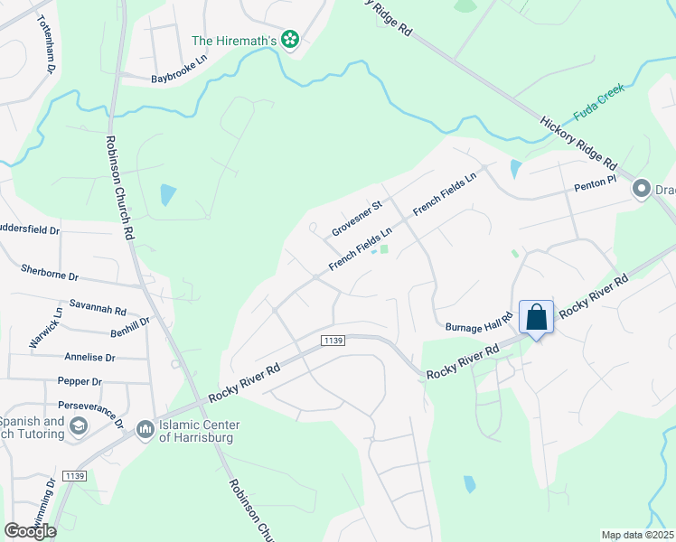 map of restaurants, bars, coffee shops, grocery stores, and more near 3940 Balmoral Avenue in Harrisburg