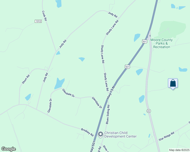 map of restaurants, bars, coffee shops, grocery stores, and more near 700 Shady Lane Road in Carthage