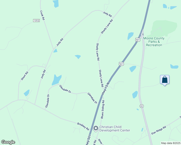 map of restaurants, bars, coffee shops, grocery stores, and more near 700 Shady Lane Road in Carthage