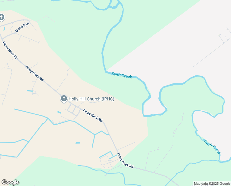 map of restaurants, bars, coffee shops, grocery stores, and more near 124 Swift Creek Road in Vanceboro