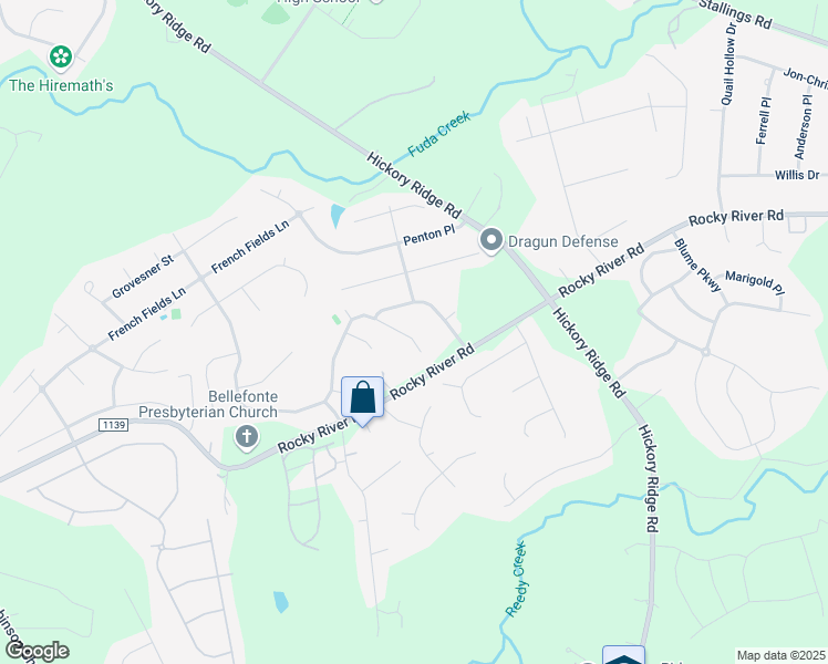map of restaurants, bars, coffee shops, grocery stores, and more near 3404 Burnage Hall Road in Harrisburg