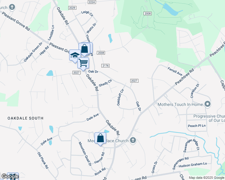 map of restaurants, bars, coffee shops, grocery stores, and more near 5624 Stardust Drive in Charlotte