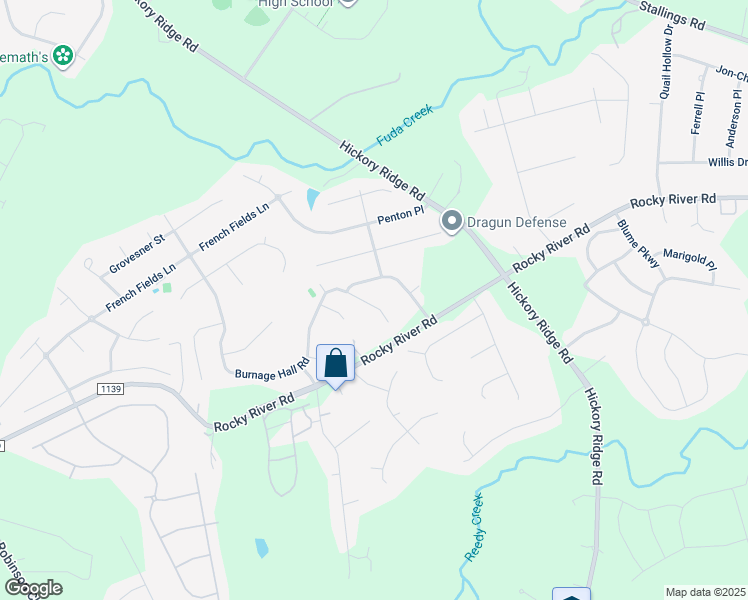 map of restaurants, bars, coffee shops, grocery stores, and more near 3416 Burnage Hall Road in Harrisburg