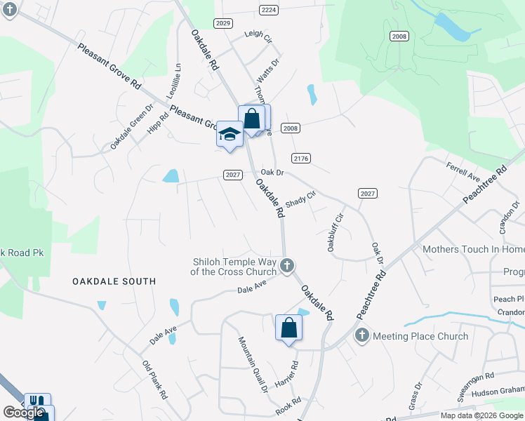 map of restaurants, bars, coffee shops, grocery stores, and more near in Charlotte