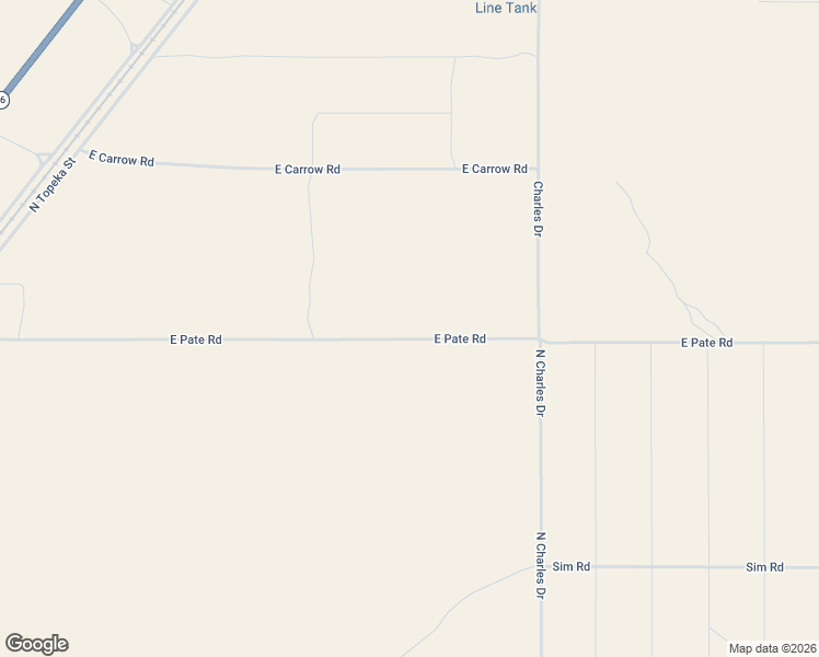 map of restaurants, bars, coffee shops, grocery stores, and more near 5873 E Pate Rd in Kingman