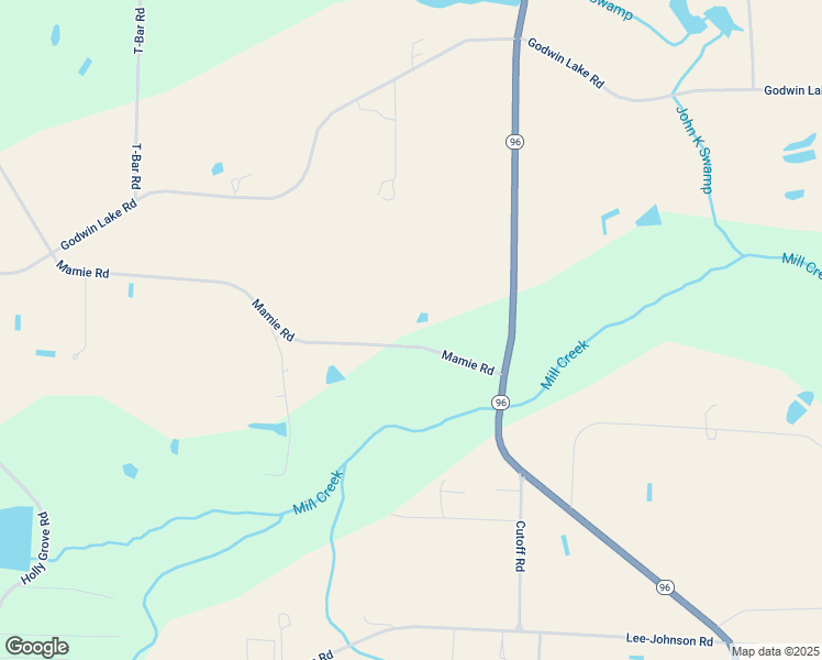 map of restaurants, bars, coffee shops, grocery stores, and more near 2143 Mamie Road in Benson