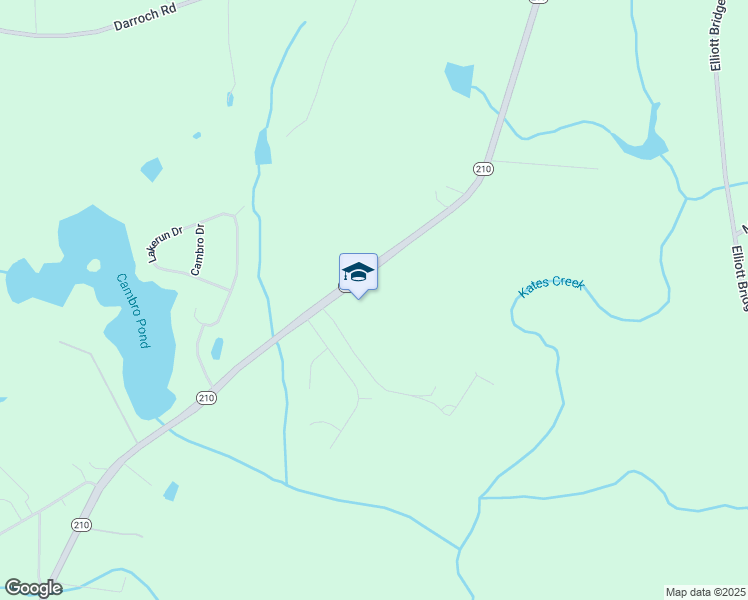 map of restaurants, bars, coffee shops, grocery stores, and more near 8335 Nc 210 South in Bunnlevel