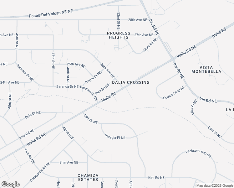 map of restaurants, bars, coffee shops, grocery stores, and more near 5101 Onies Court Northeast in Rio Rancho