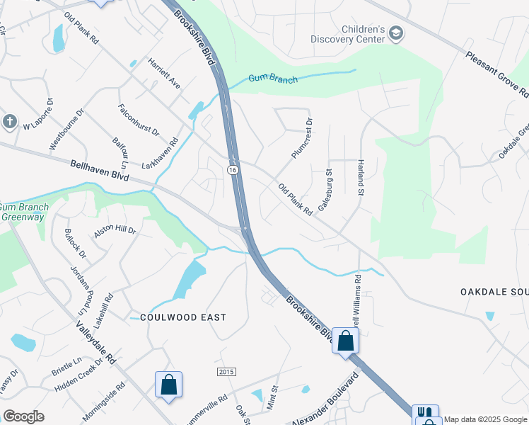 map of restaurants, bars, coffee shops, grocery stores, and more near in Charlotte