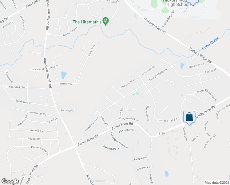 map of restaurants, bars, coffee shops, grocery stores, and more near 8836 Thatcher Square in Harrisburg