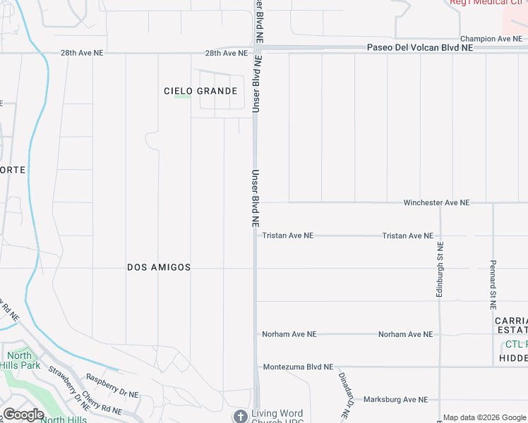 map of restaurants, bars, coffee shops, grocery stores, and more near 901 Verde Place Southeast in Rio Rancho
