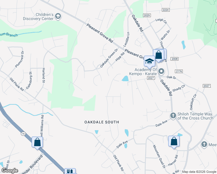 map of restaurants, bars, coffee shops, grocery stores, and more near 6818 Sunman Road in Charlotte