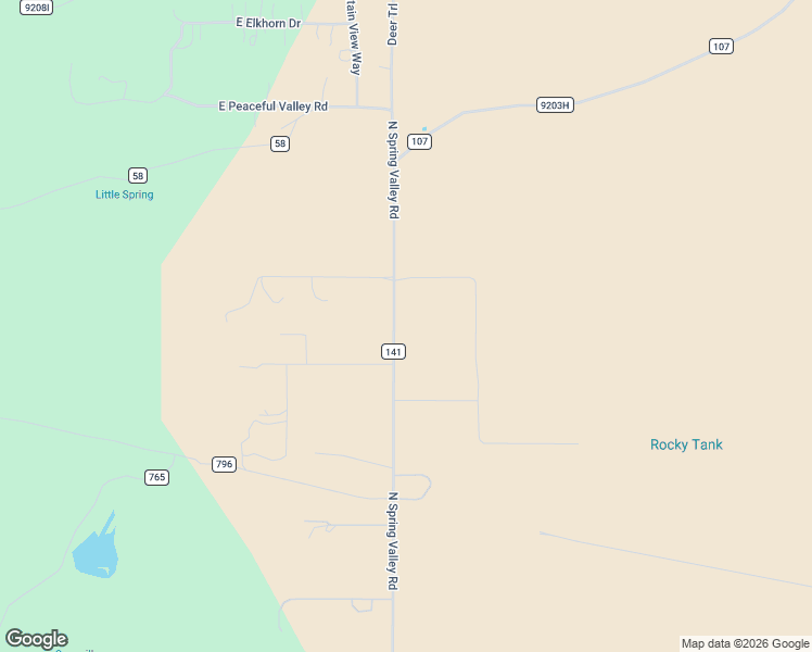 map of restaurants, bars, coffee shops, grocery stores, and more near 3452 Spring Valley Road in Williams