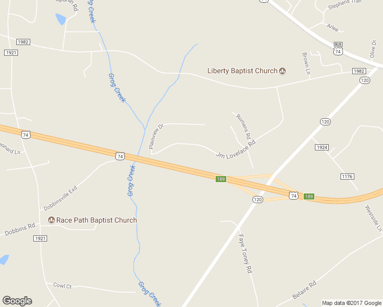 map of restaurants, bars, coffee shops, grocery stores, and more near 443 Jm Lovelace Road in Ellenboro
