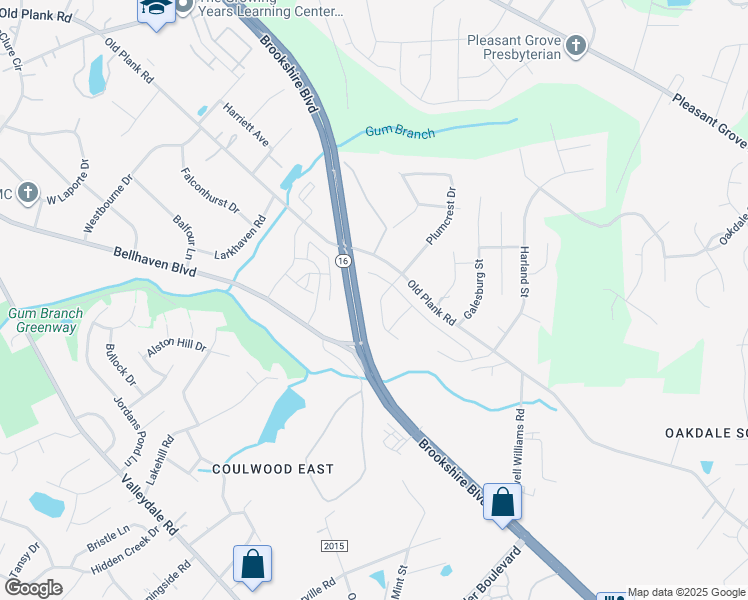 map of restaurants, bars, coffee shops, grocery stores, and more near 7508 Plank Road in Charlotte