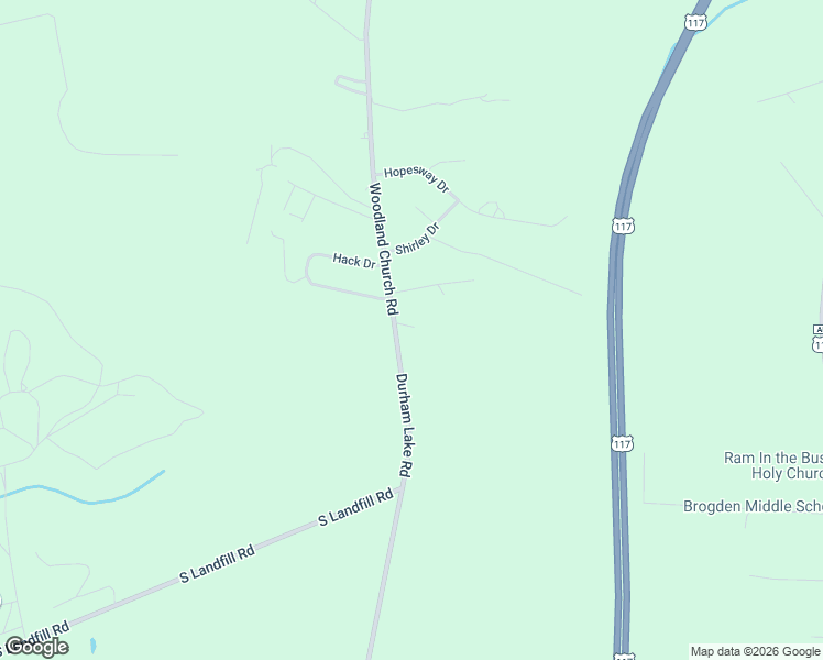 map of restaurants, bars, coffee shops, grocery stores, and more near 917 Durham Lake Road in Wayne County