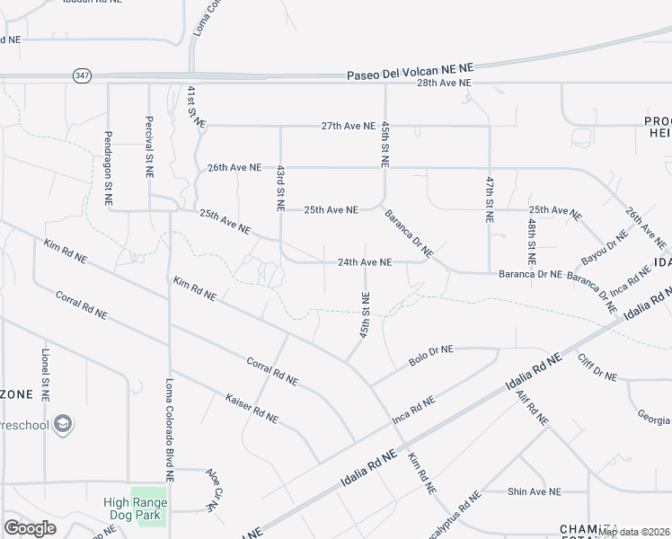 map of restaurants, bars, coffee shops, grocery stores, and more near 15 Rancho West Drive Southeast in Rio Rancho