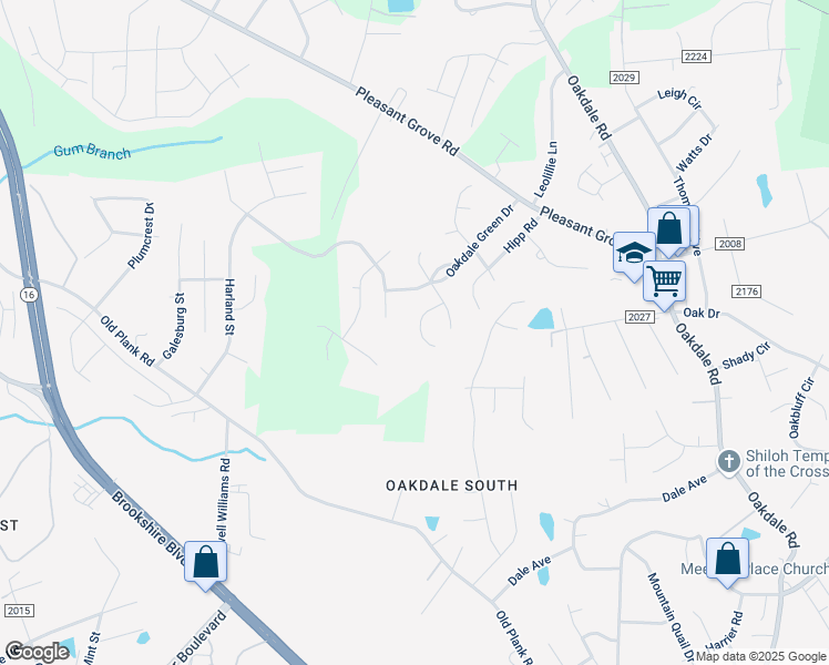 map of restaurants, bars, coffee shops, grocery stores, and more near 1543 Hollow Maple Drive in Charlotte