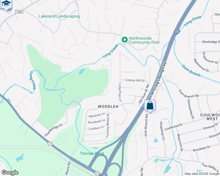 map of restaurants, bars, coffee shops, grocery stores, and more near 1932 Stoneyridge Drive in Charlotte