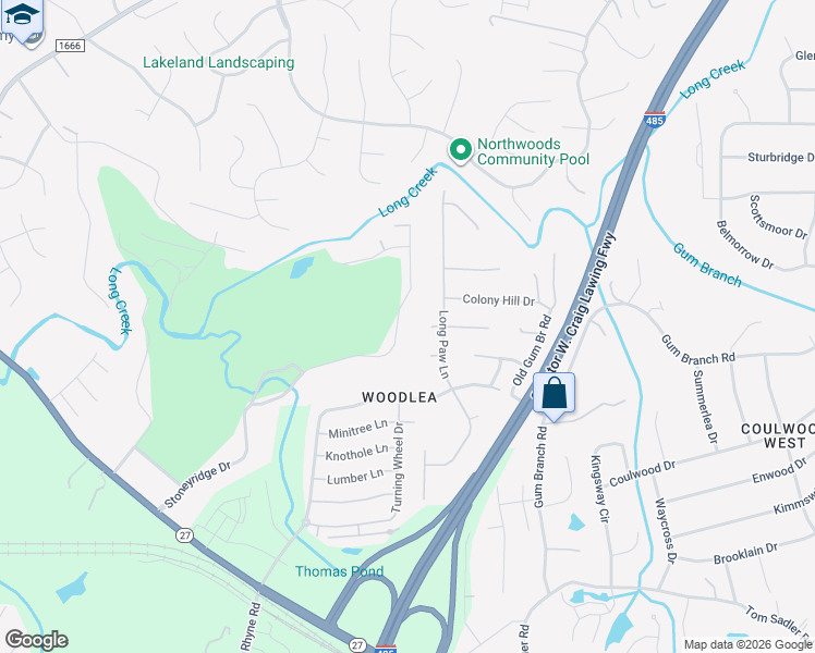 map of restaurants, bars, coffee shops, grocery stores, and more near 1932 Stoneyridge Drive in Charlotte