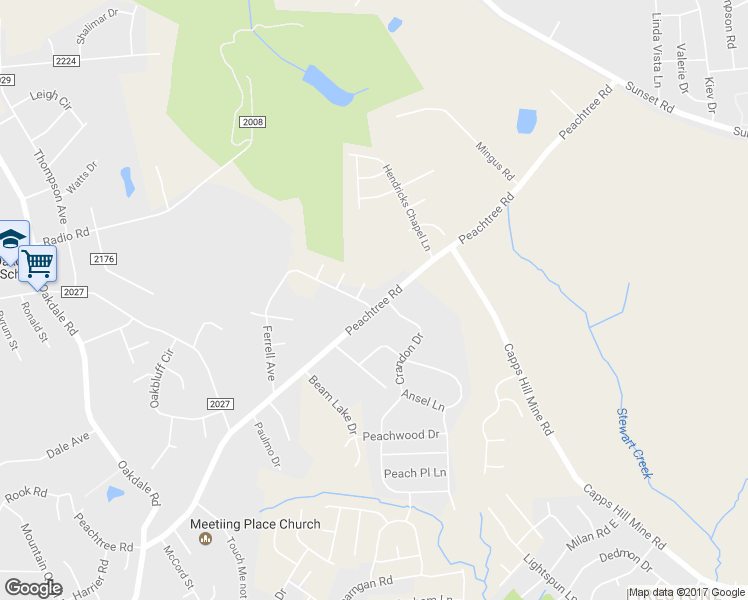 map of restaurants, bars, coffee shops, grocery stores, and more near 302 Ferrell Avenue in Charlotte