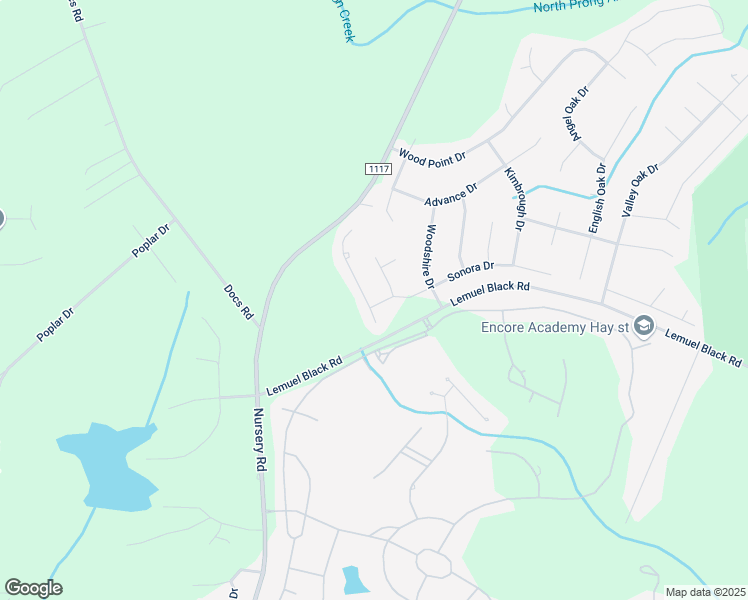 map of restaurants, bars, coffee shops, grocery stores, and more near 20 Union Circle in Lillington