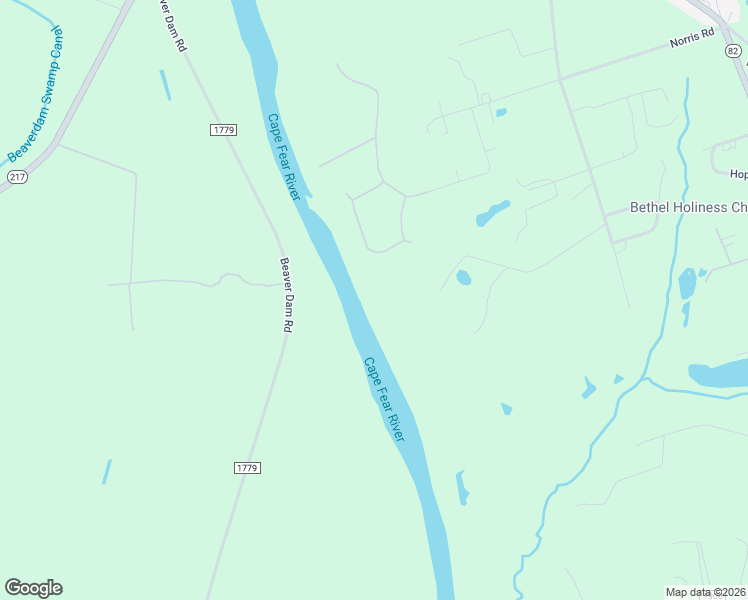 map of restaurants, bars, coffee shops, grocery stores, and more near 236 Olde Ferry Lane in Dunn