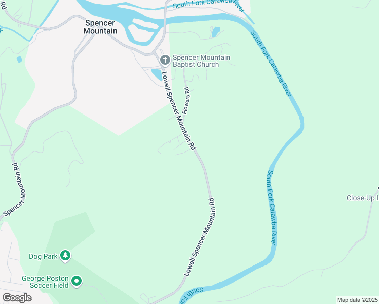 map of restaurants, bars, coffee shops, grocery stores, and more near 1413 Lowell Spencer Mountain Road in Gastonia
