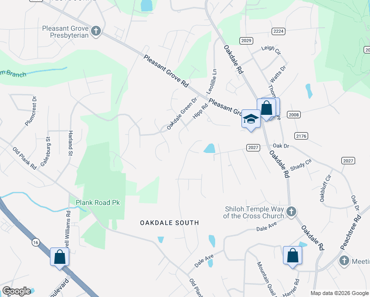 map of restaurants, bars, coffee shops, grocery stores, and more near 6927 Sunman Road in Charlotte