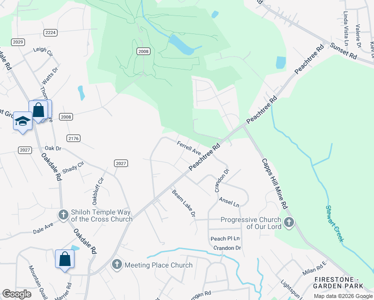 map of restaurants, bars, coffee shops, grocery stores, and more near 327 Ferrell Avenue in Charlotte