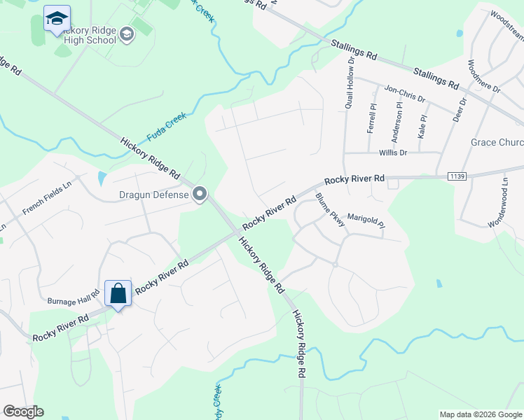 map of restaurants, bars, coffee shops, grocery stores, and more near 8474 Live Oak Road in Harrisburg