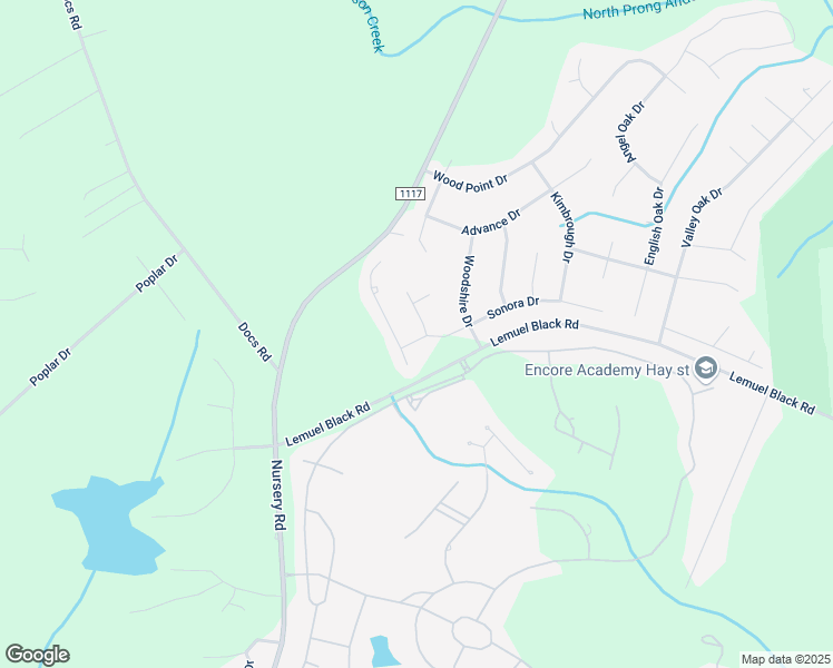 map of restaurants, bars, coffee shops, grocery stores, and more near 20 Union Circle in Lillington