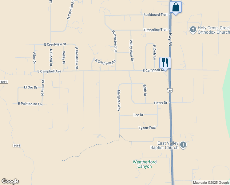 map of restaurants, bars, coffee shops, grocery stores, and more near 11080 Margaret Way in Flagstaff