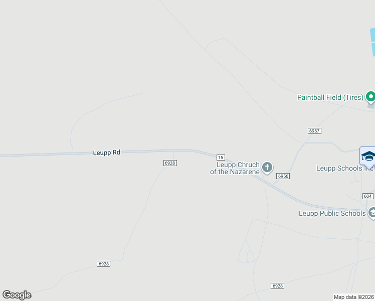 map of restaurants, bars, coffee shops, grocery stores, and more near Leupp Road in Leupp