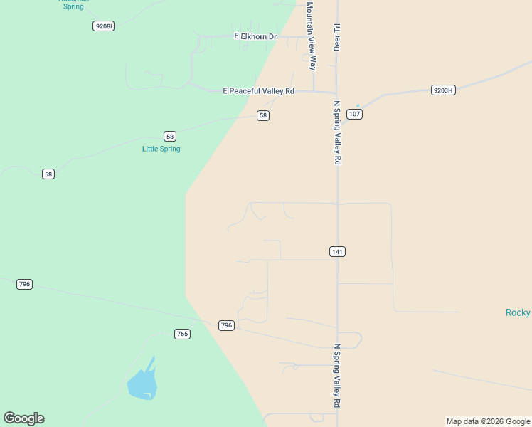 map of restaurants, bars, coffee shops, grocery stores, and more near 12696 Rustic Cabin Trail in Williams