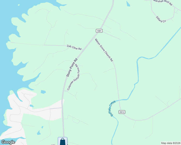map of restaurants, bars, coffee shops, grocery stores, and more near 106 Bottom Road in Kings Mountain